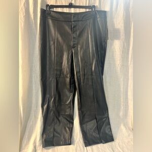 Black pleather dress  pants